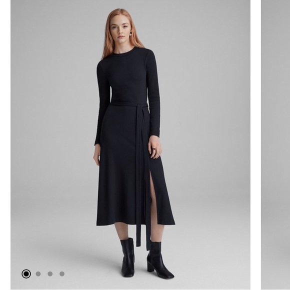 Club Monaco Dresses & Skirts - NWT Club Monaco Long Sleeve Rib-Knit Midi Dress